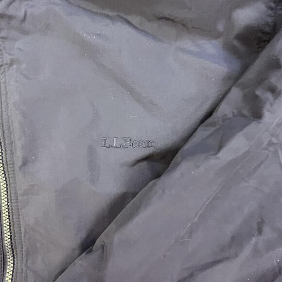 LL Bean Jacket Mens XL Navy Plaid Lined Bomber Full Zip Rare Aircraft Patch Logo - Picture 3 of 16